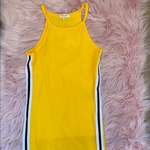 Yellow Striped Side Dress